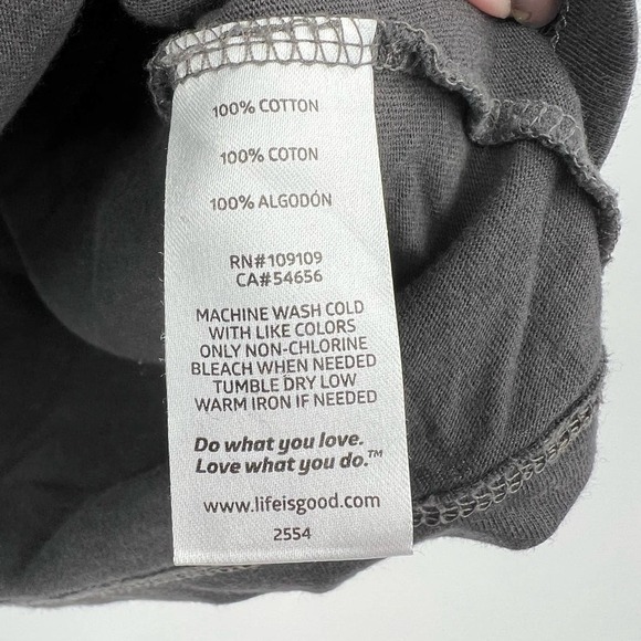 Life is Good Womens One Love Classic Fit T-Shirt Black Short Sleeve Cotton small - Picture 8 of 8